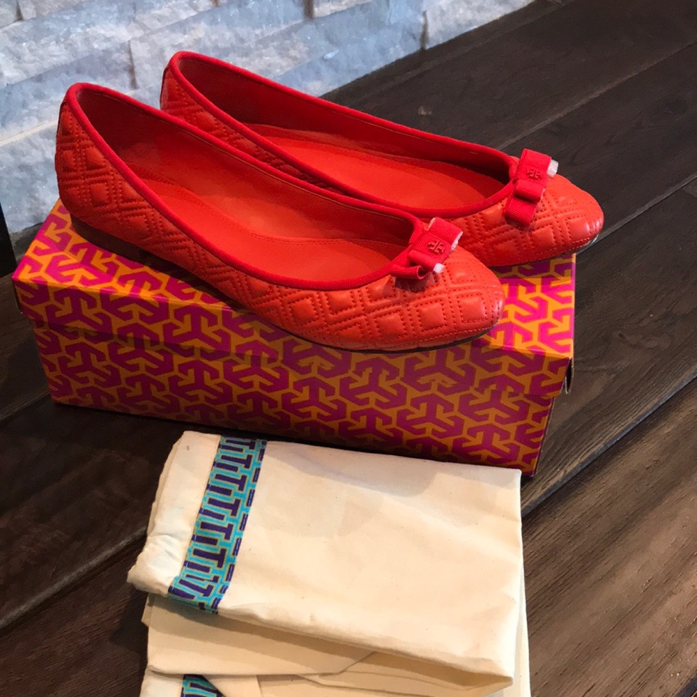 NWT TORY BURCH MARION QUILTED BALLET FLATS